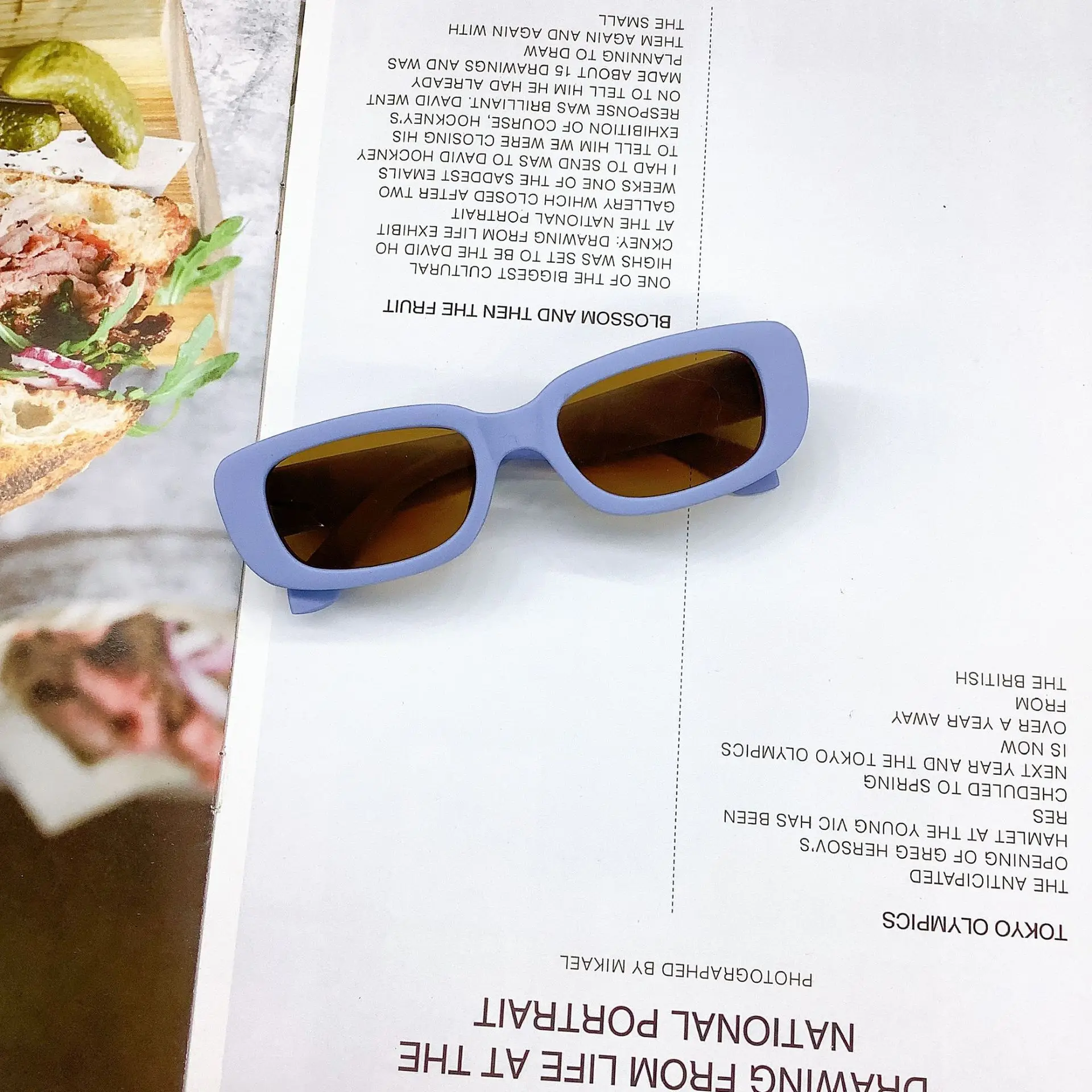 Children Cute Vintage Frosted Rectangle Sunglasses Outdoor Girls Boys Sweet Sun glasses Protection Classic Kids eyewear UV400
