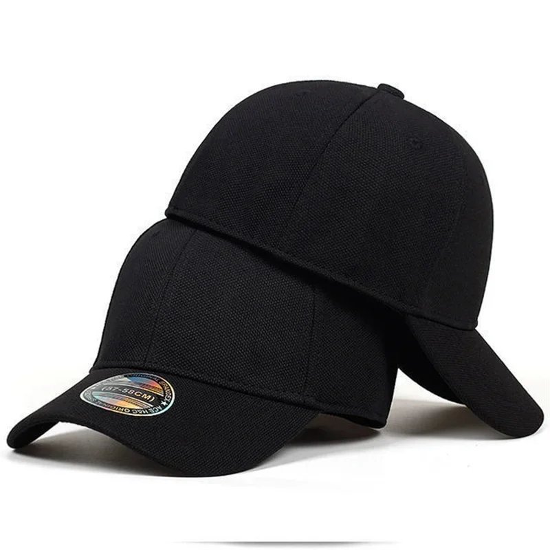 High Quality Baseball Cap Man Fitted Closed Full Cap Mesh Cap Outdoor Breathable Sports Cotton Sun Male TruckerHat Gorras Hombre