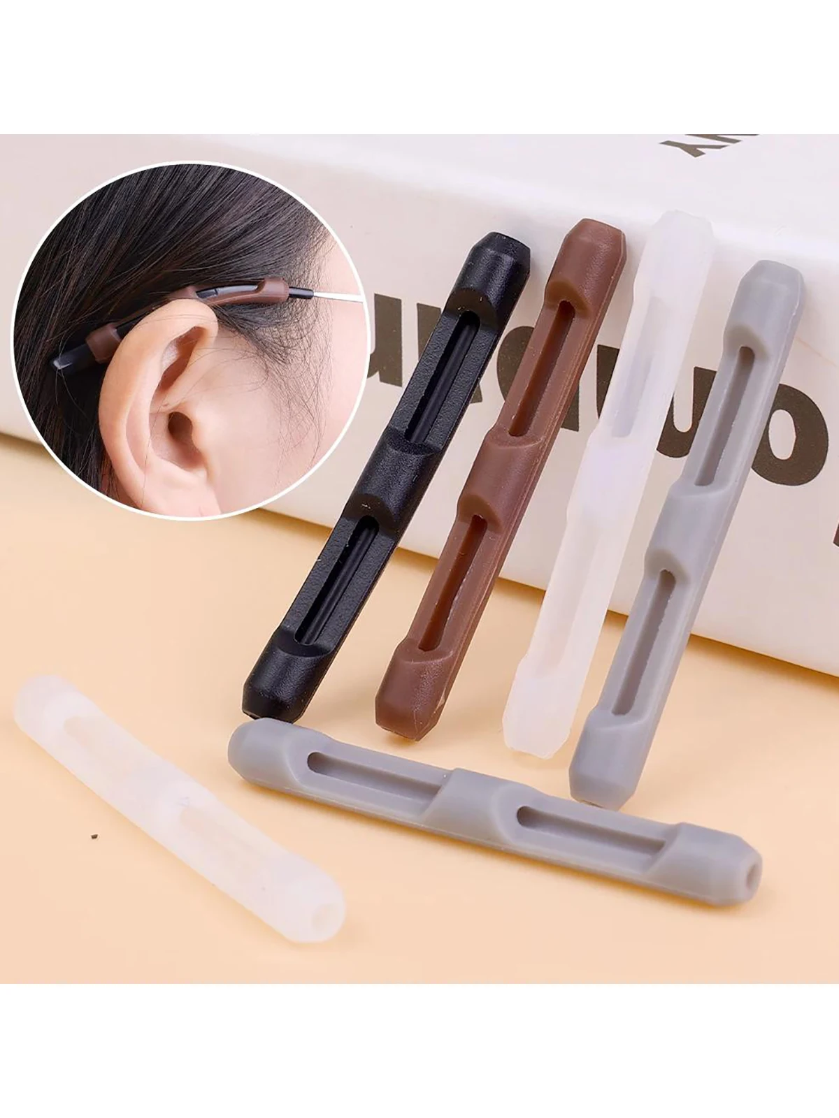 10/20pcs Glasses Anti-slip Silicone Sleeve Eye Frame Leg Drag Fixed Ear Hook Bracket Anti-drop Artifact Glasses Accessories