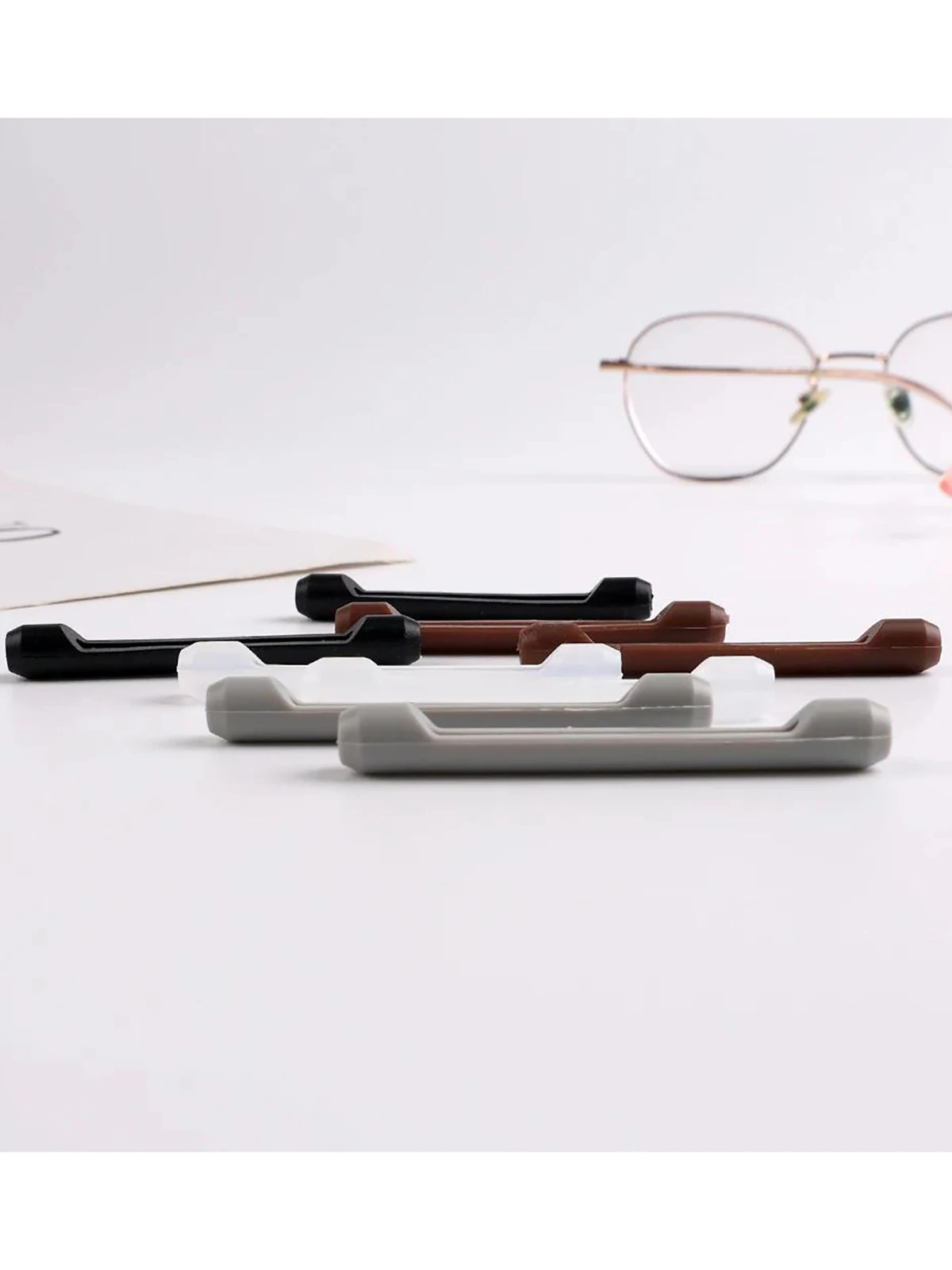 10/20pcs Glasses Anti-slip Silicone Sleeve Eye Frame Leg Drag Fixed Ear Hook Bracket Anti-drop Artifact Glasses Accessories