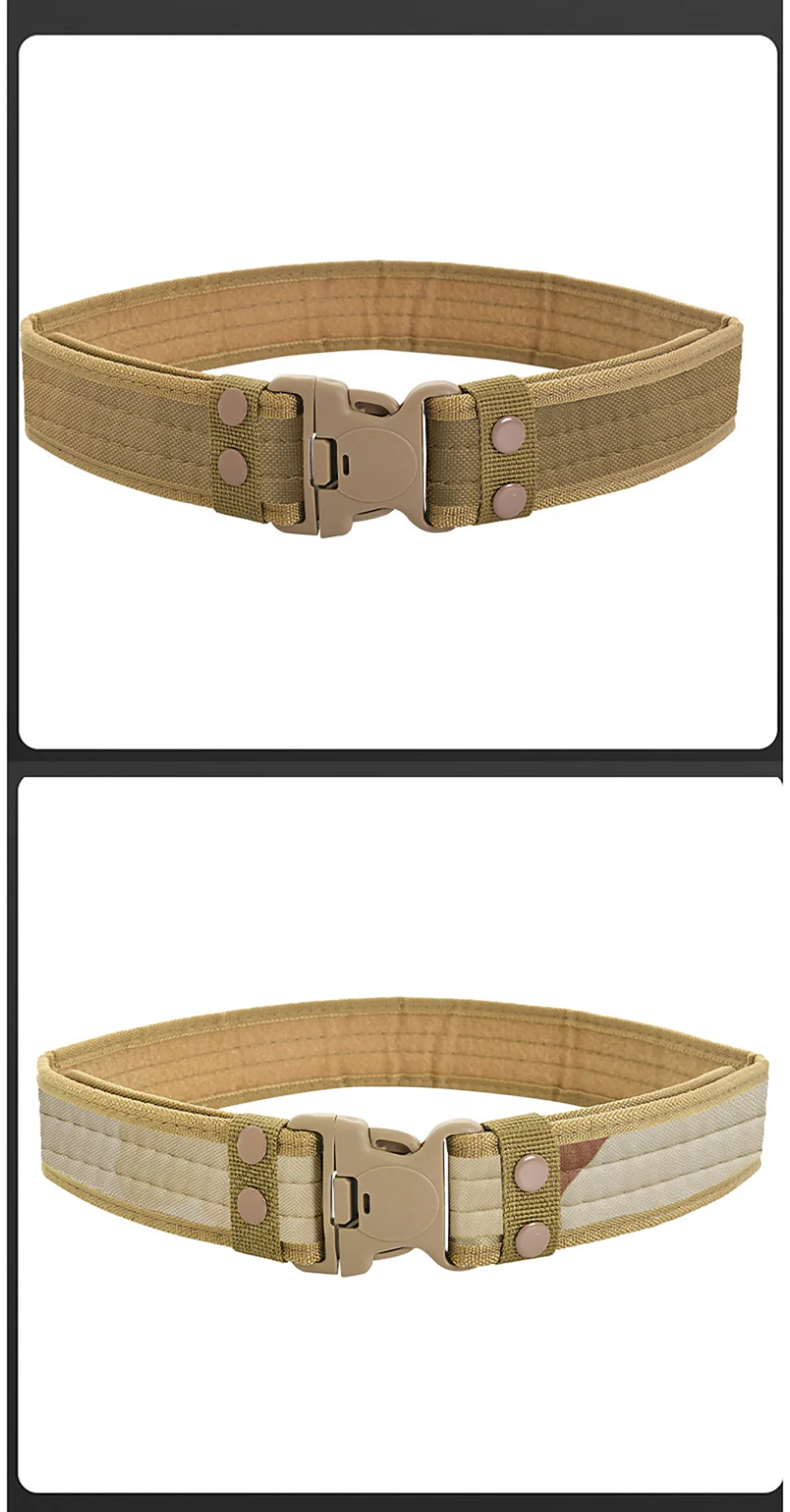 Men's Belt Outdoor Camouflage Tactical Belt Oxford Cloth Belt Mountaineering Belt Nylon Wide Waist Belt Work Belt Neutral Belts