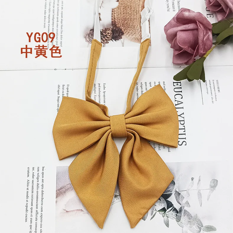 Students Red Solid Bowtie Cotton Bow Tie for Women Uniform Collar Butterfly Cravats Girls Bowties JK Shirt Dress Neck Wear Ties