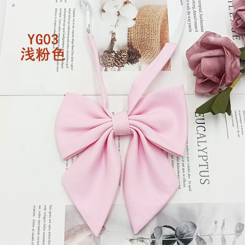 Students Red Solid Bowtie Cotton Bow Tie for Women Uniform Collar Butterfly Cravats Girls Bowties JK Shirt Dress Neck Wear Ties