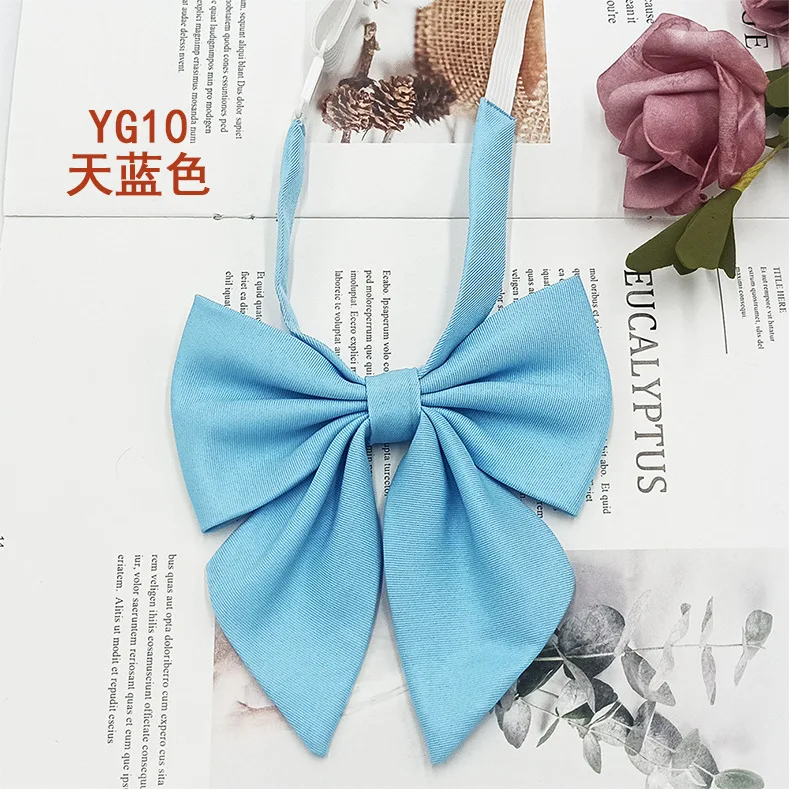 Students Red Solid Bowtie Cotton Bow Tie for Women Uniform Collar Butterfly Cravats Girls Bowties JK Shirt Dress Neck Wear Ties