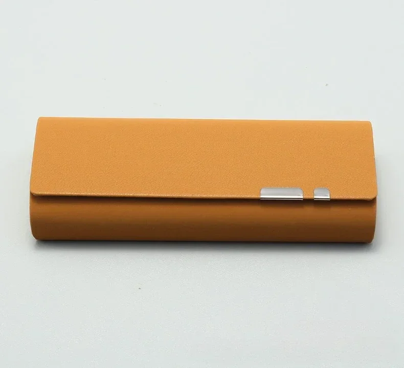 PU Hard Glasses Case Portable Shockproof Sunglasses Storage Snap Lock Slim Spectacle Holder Travel Eyewear Accessories Men Women