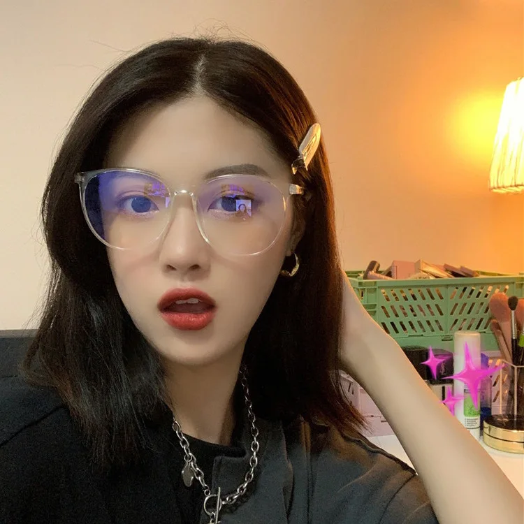 1PC 2025 New Classic Retro Glasses Fashion Internet Celebrity Plain Reading Glasses