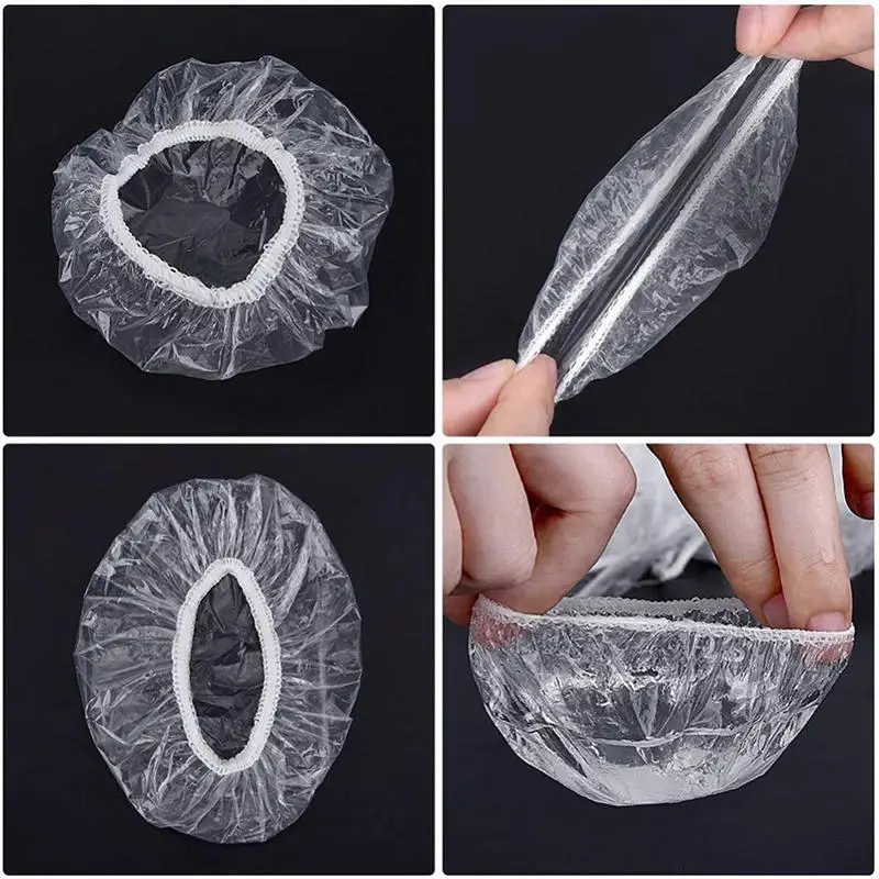 100Pcs Disposable Hair Dye Earmuff Waterproof Ear Cover Baking Oil Wash Shower Bathing Barber Hairdressing Cleaning Accessories