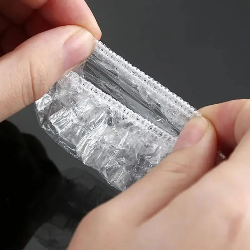 100Pcs Disposable Hair Dye Earmuff Waterproof Ear Cover Baking Oil Wash Shower Bathing Barber Hairdressing Cleaning Accessories