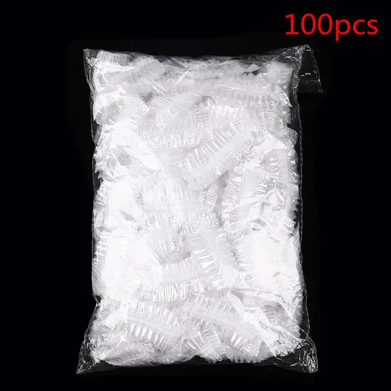 100Pcs Disposable Hair Dye Earmuff Waterproof Ear Cover Baking Oil Wash Shower Bathing Barber Hairdressing Cleaning Accessories
