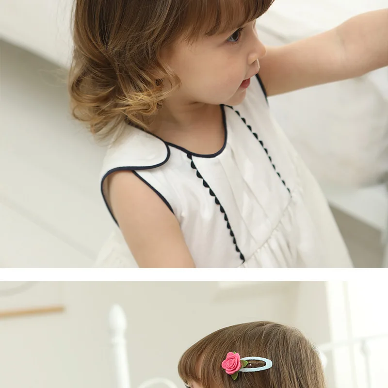 Cartoon Animal Fruit BB Hair Clips for Girls Cute Sequin Droplet Design Snap Barrettes Toddler Daily Headwear Accessory