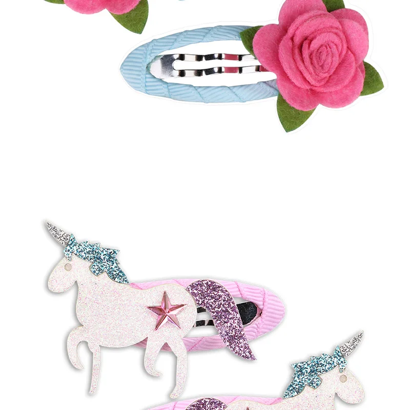 Cartoon Animal Fruit BB Hair Clips for Girls Cute Sequin Droplet Design Snap Barrettes Toddler Daily Headwear Accessory