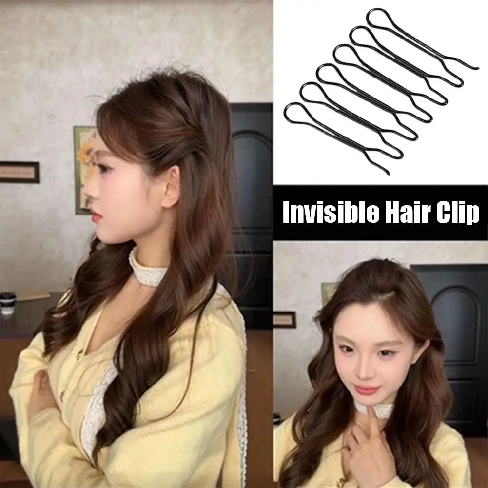 10pcs Invisible Broken Hair Hairpin Styling Accessories Bang Fixed Insert Comb Women Adult Tiara Tools Roll Curve Needle Gift
