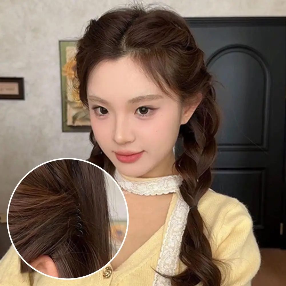 10pcs Invisible Broken Hair Hairpin Styling Accessories Bang Fixed Insert Comb Women Adult Tiara Tools Roll Curve Needle Gift