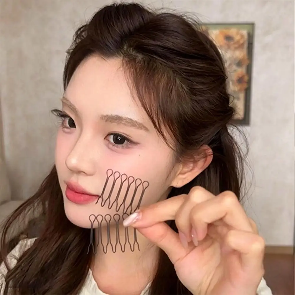 10pcs Invisible Broken Hair Hairpin Styling Accessories Bang Fixed Insert Comb Women Adult Tiara Tools Roll Curve Needle Gift