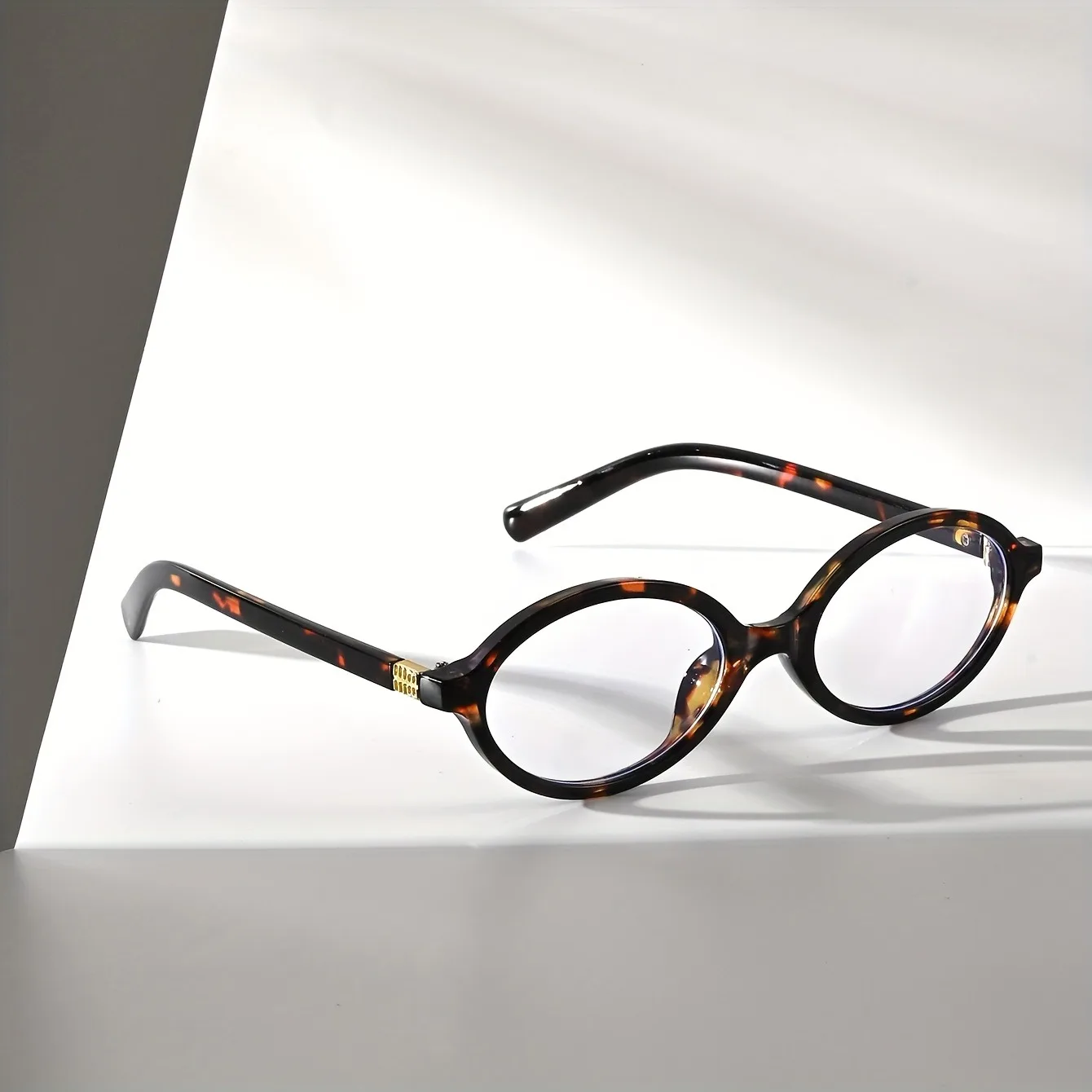 1PC Oval Retro PC Glasses Men and Women Small Face Design Sunglasses versatile for Multiple Indoor Scenes Eyewear