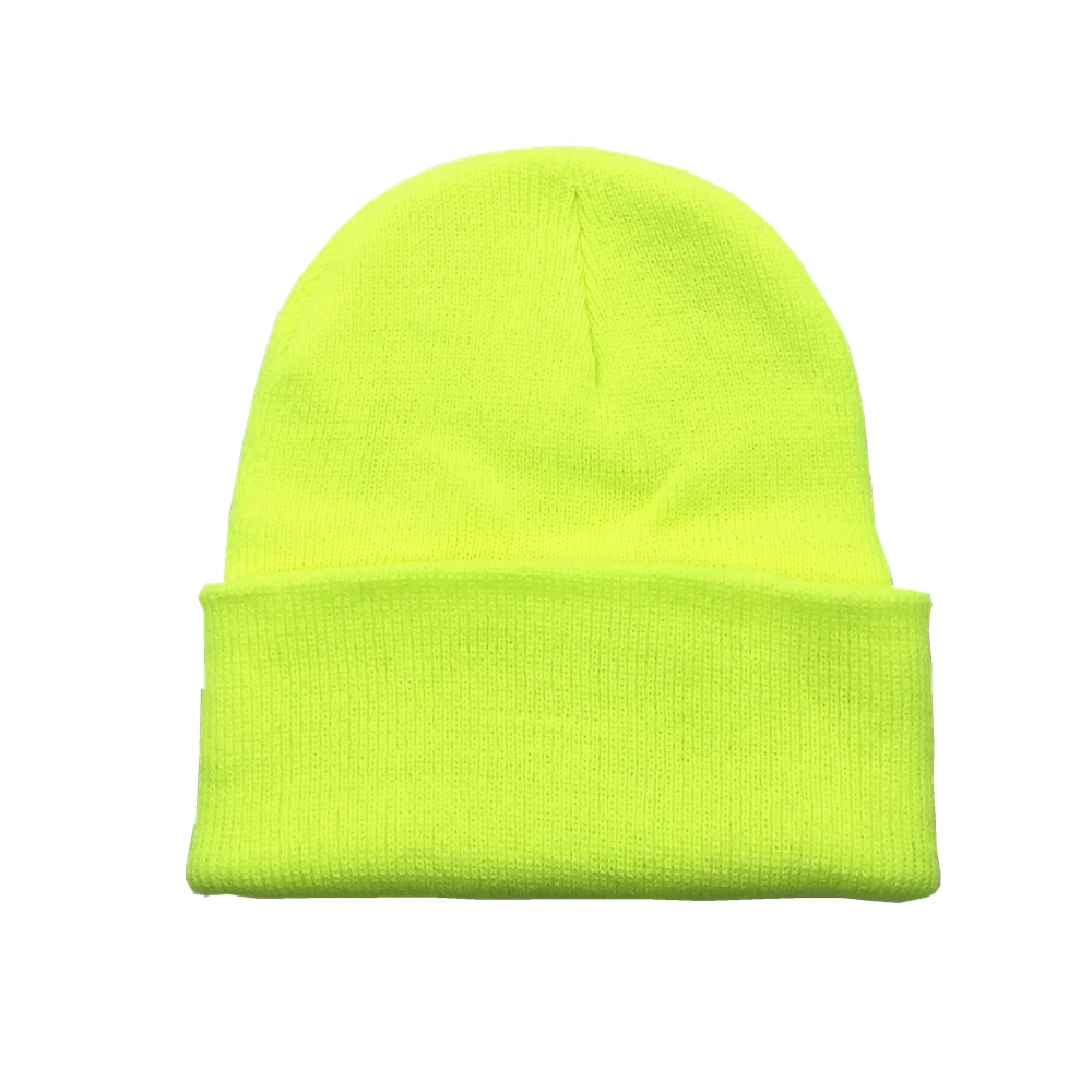 Winter Hat for Woman New Beanies Knitted Fluorescent  Girls Autumn Female  Warmer Bonnet Ladies Casual Cap