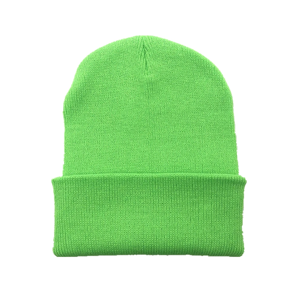 Winter Hat for Woman New Beanies Knitted Fluorescent  Girls Autumn Female  Warmer Bonnet Ladies Casual Cap