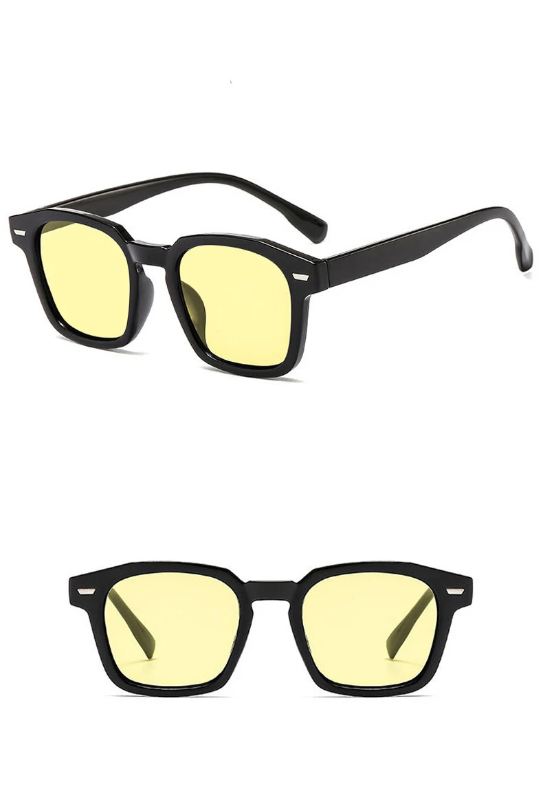 New Unisex Rectangle Vintage Sunglasses 2023 Fashion Design Retro Sun Glasses Female Lady Eyeglass Cat Eye Casual Goggles UV400