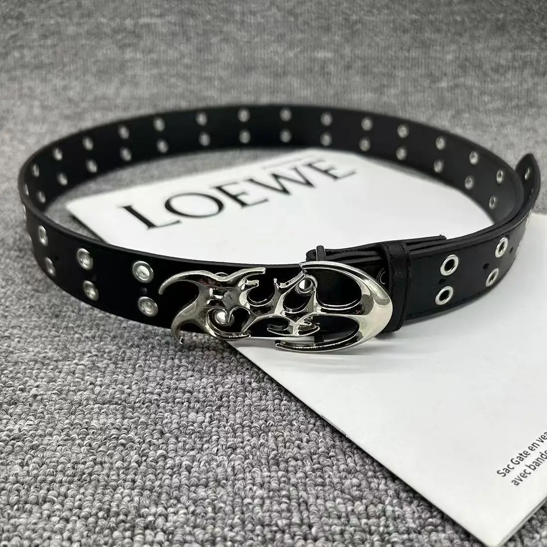 New Stylish Y2K Hollow PU Leather Fashion Punk Belt For Men Women-Trendy Accessory For Gift Giving,Neutral Waist Belts Plus Size