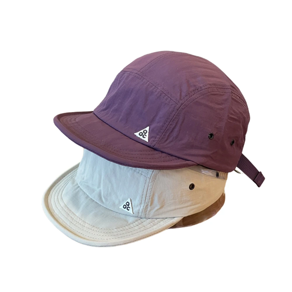 Outdoor Quick-Dry Baseball Cap Women's Korea Short Brim Baseball Hat Men and Women Casual Street Soft Brim Five-Piece Sun Hat