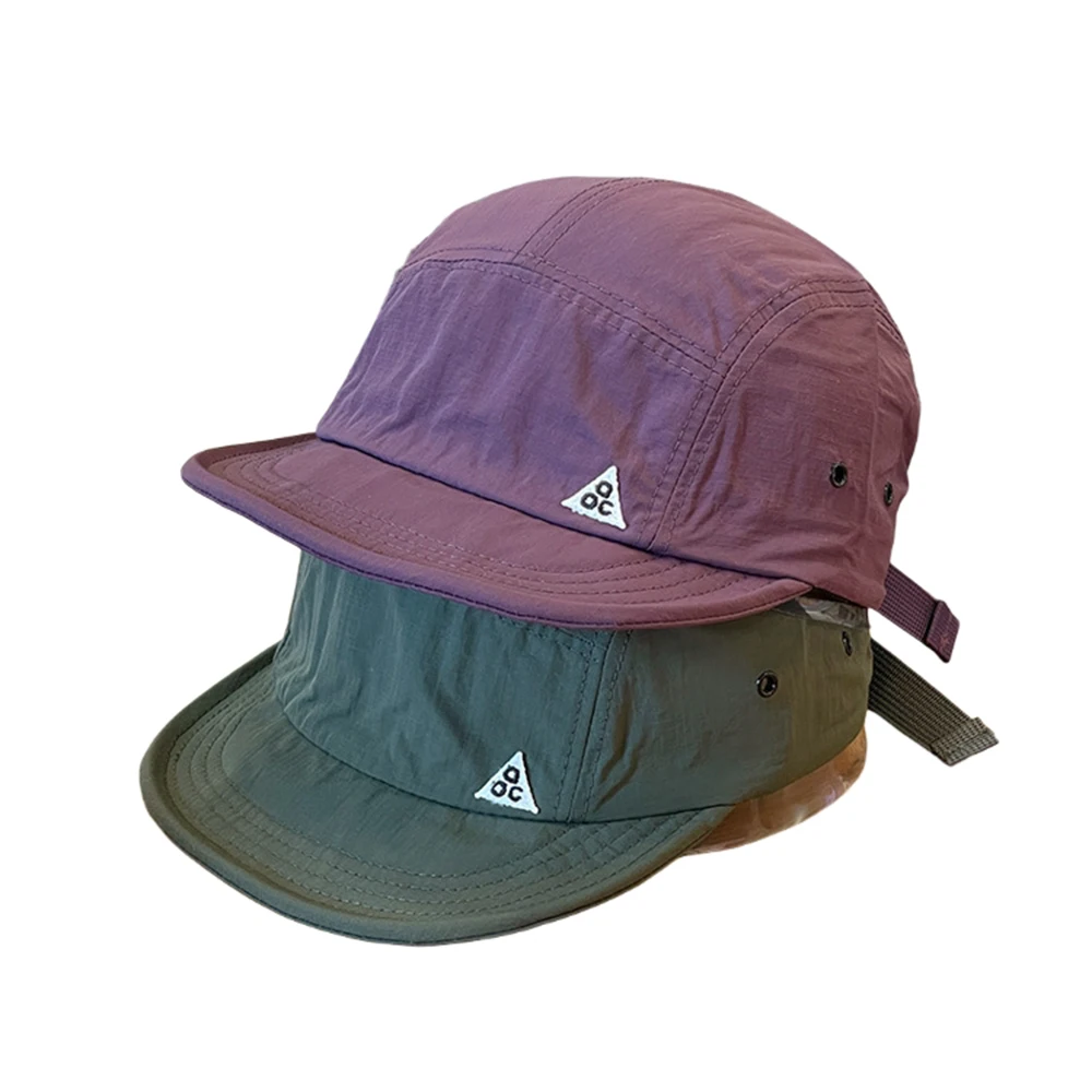 Outdoor Quick-Dry Baseball Cap Women's Korea Short Brim Baseball Hat Men and Women Casual Street Soft Brim Five-Piece Sun Hat