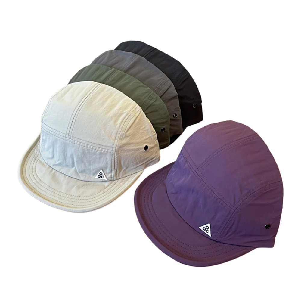 Outdoor Quick-Dry Baseball Cap Women's Korea Short Brim Baseball Hat Men and Women Casual Street Soft Brim Five-Piece Sun Hat