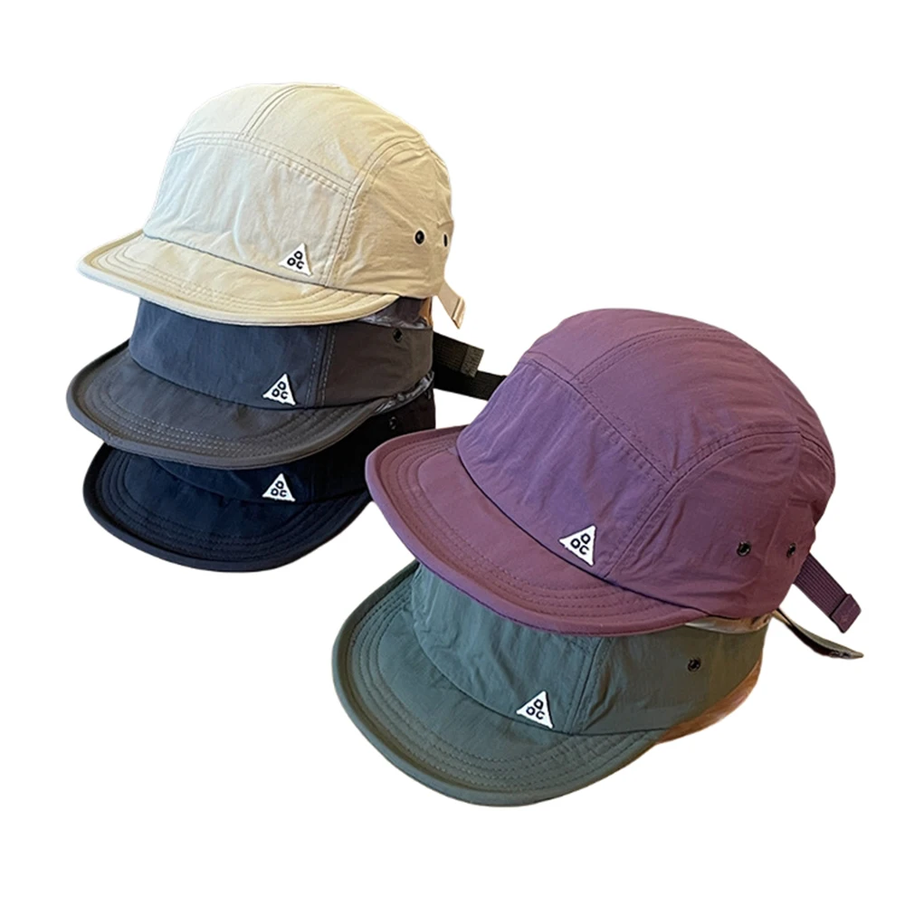 Outdoor Quick-Dry Baseball Cap Women's Korea Short Brim Baseball Hat Men and Women Casual Street Soft Brim Five-Piece Sun Hat