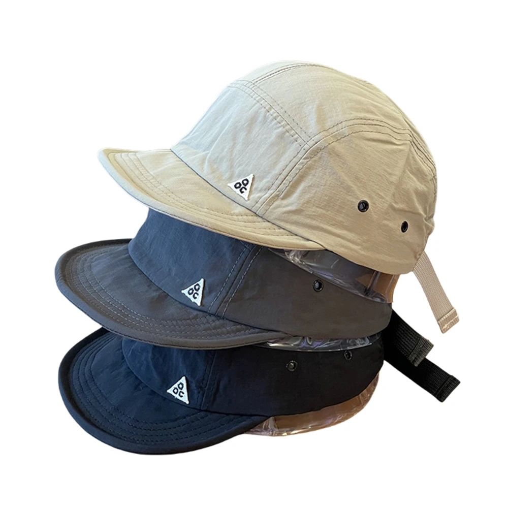 Outdoor Quick-Dry Baseball Cap Women's Korea Short Brim Baseball Hat Men and Women Casual Street Soft Brim Five-Piece Sun Hat