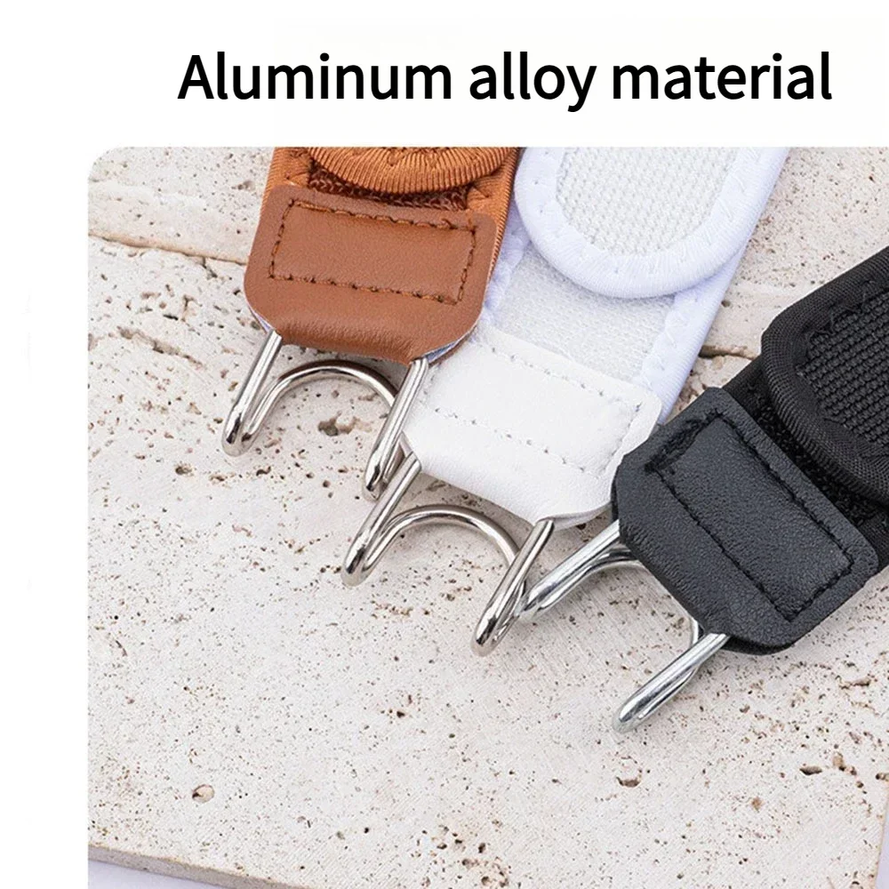 Hook and Loop No Buckle Invisible Stretch Belt Soft Wide Fit Men Women Jeans Waist Tightener Adjustable Casual Lazy Waistband