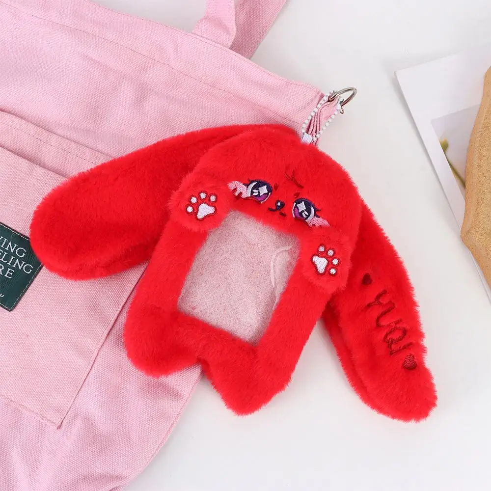 Cute Photocard Case Student Card Holder Cartoon Star Shape Photo Card Holder Bag Keychain Idol Photos Protective Cover