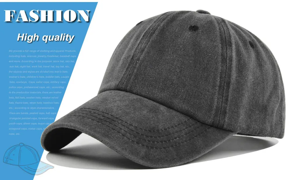 Fashion Solid Baseball Caps for Men Cap Streetwear Style Women Hat Snapback Casual Cap Casquette Dad Hat Hip Hop Cap