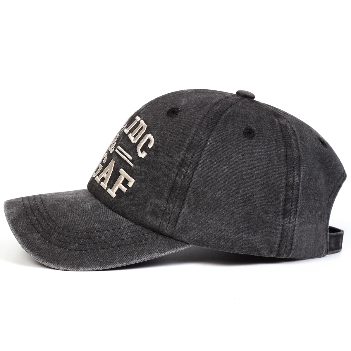 Unisex IDK IDC&IDGAF Letter Embroidery Washed Baseball Cap Spring Autumn Outdoor Adjustable Casual Hat Sunscreen Hat Sports Cap