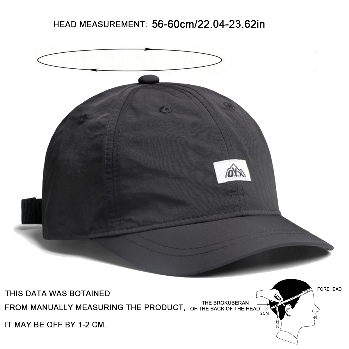 Unisex 0YX Letter Label Quick Drying Baseball Caps Spring Summer Outdoor Adjustable Casual Hats Sunscreen Hat Sports Cap