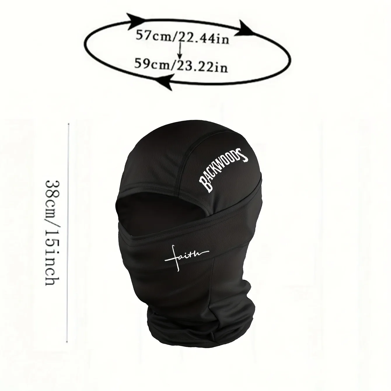 1pc/2pcs/3pcs optional - BackWOODS printed balaclava hat windproof dustproof breathable - unisex outdoor sports full face mask