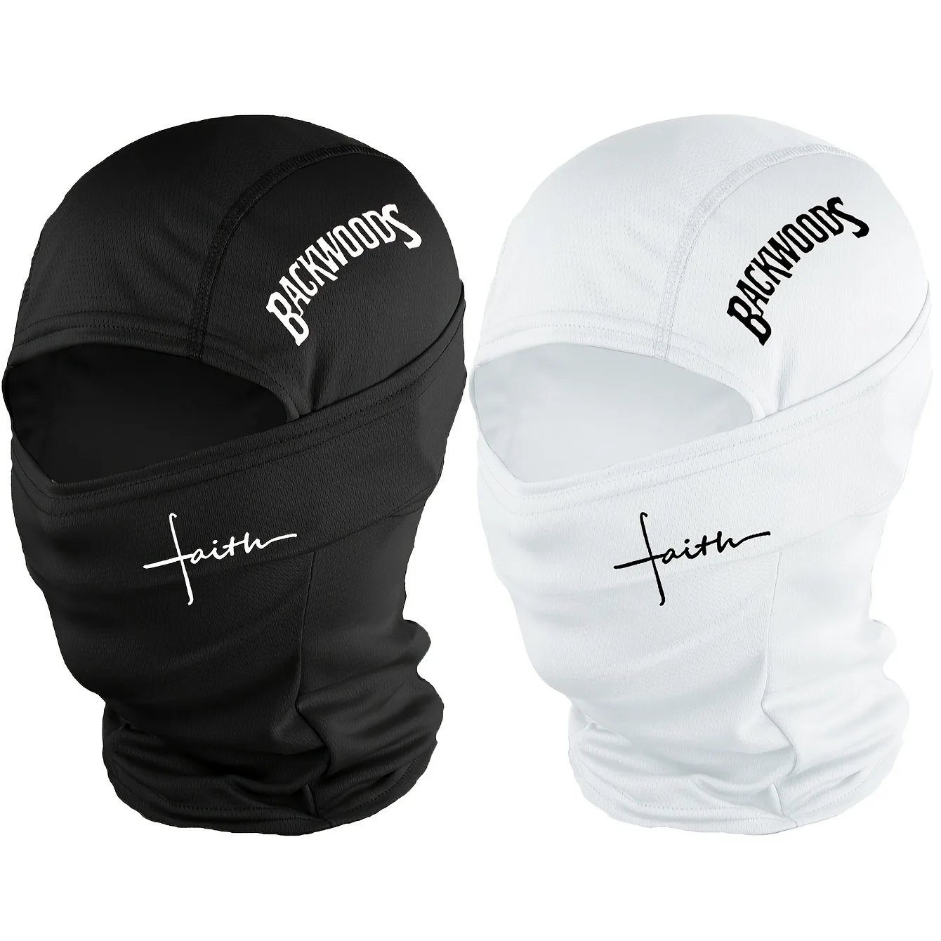 1pc/2pcs/3pcs optional - BackWOODS printed balaclava hat windproof dustproof breathable - unisex outdoor sports full face mask