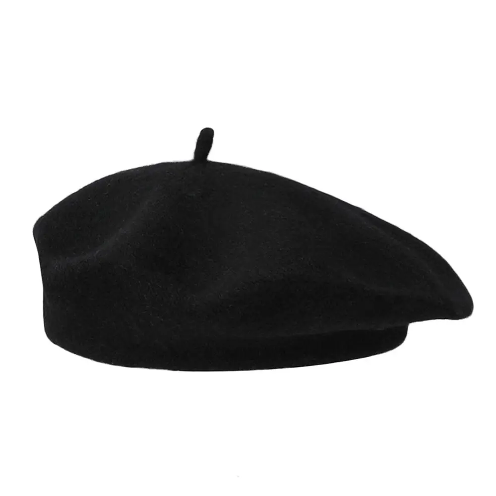 Berets Hat Autumn Winter Warm Berets Hat Solid Color Elegant Plain Cap Retro All Matched French Artist Hat Lady Plain Cap