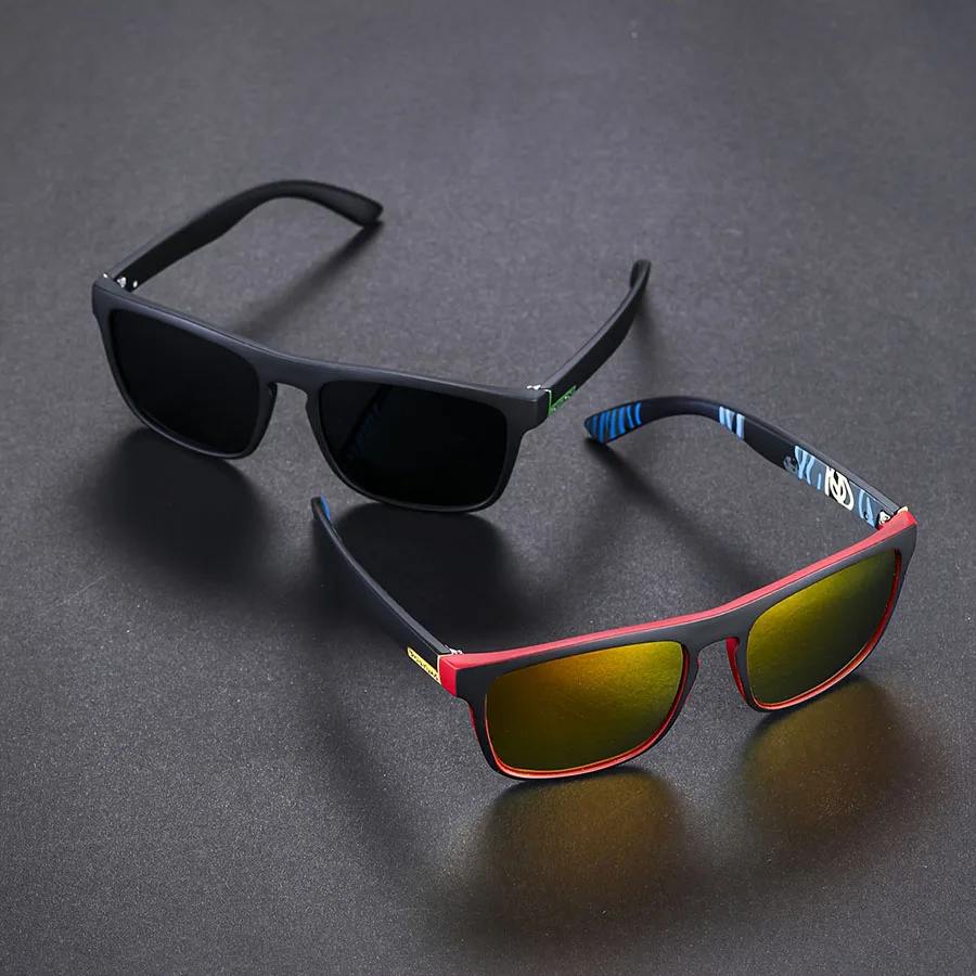 1/2/3/4PCS Men's Classic Square Polarized Sports Sunglasses Lightweight PC Frame UV400 Unisex Durability Driving Fishing Cycling