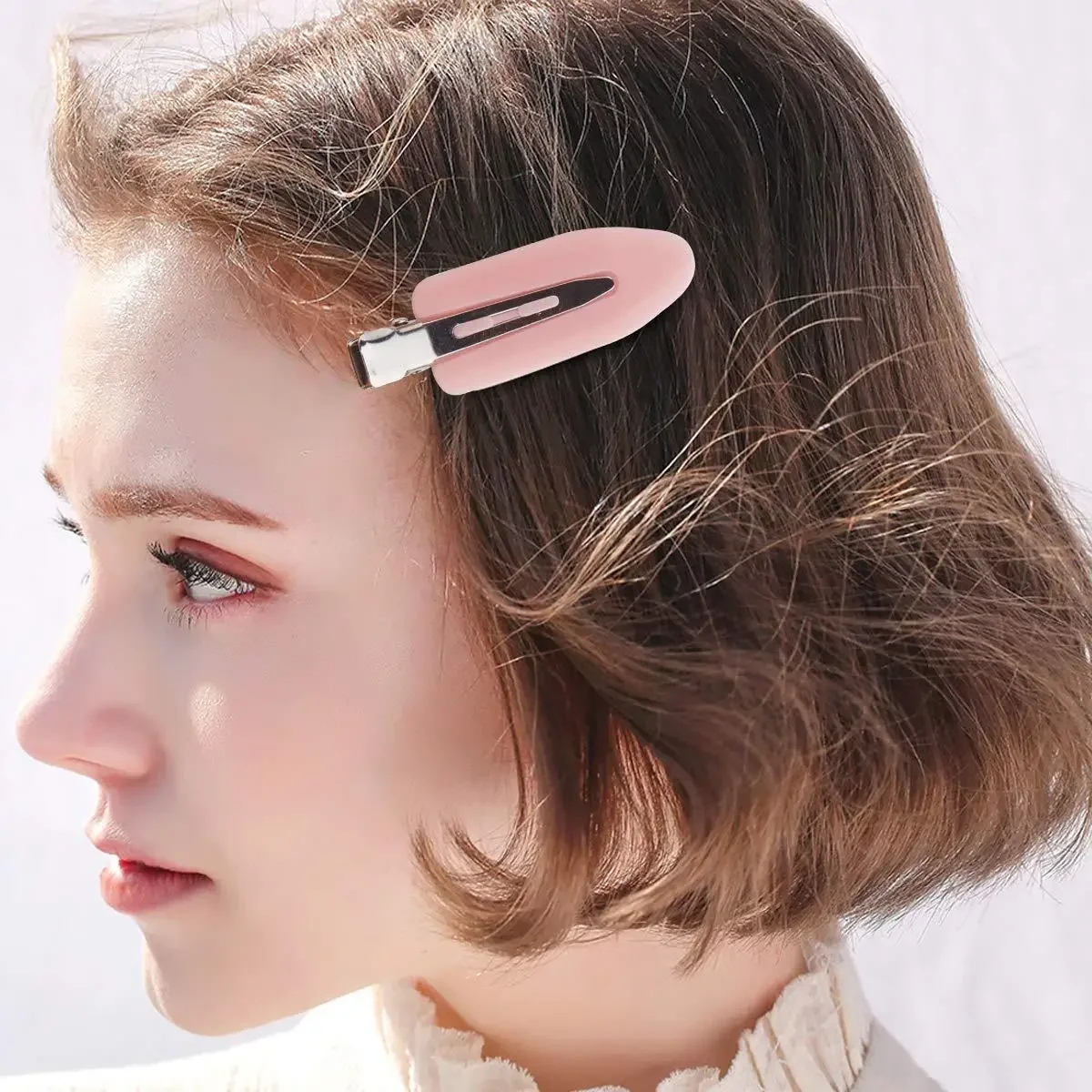 10/4Pcs Set No Bend Seamless Hair Clips Side Bangs Barrettes for Makeup Washing Face Styling Hair Accessories for Women Girl