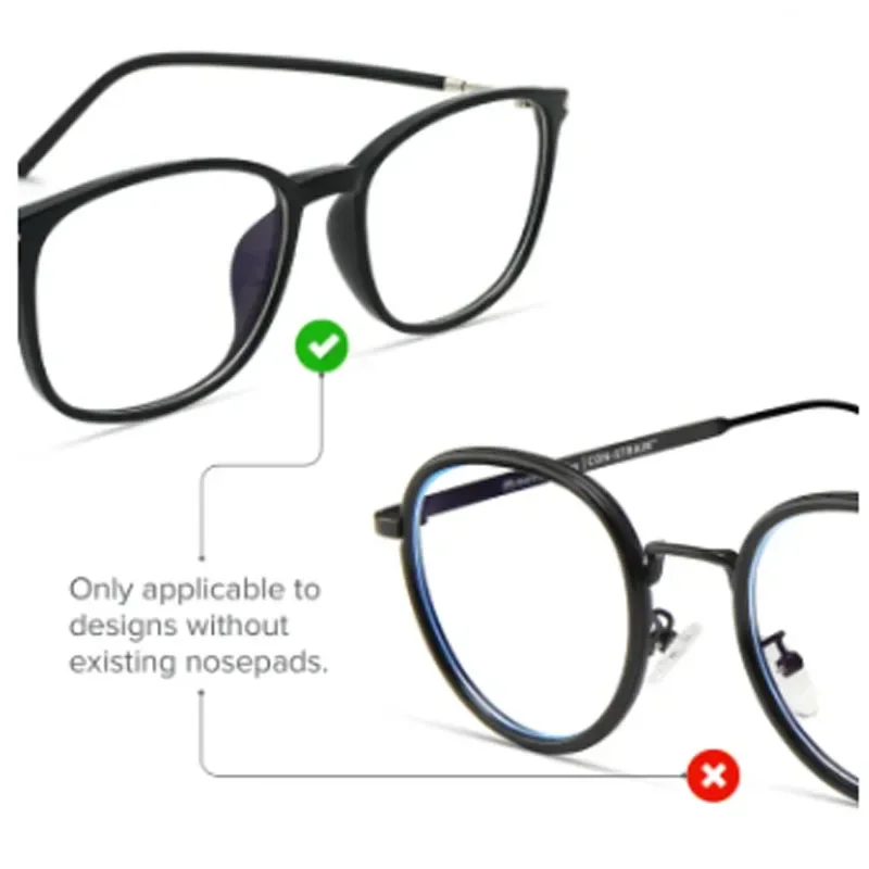 1/5 Pairs Silicone Anti Slip Silicone Nose Pad For Eyeglasses Butterfly Glasses Nose Rest With Height Enhancement Anti-Cratering