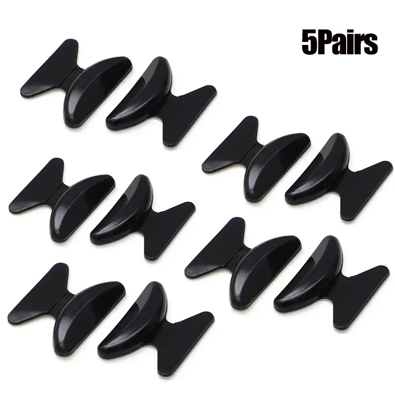 1/5 Pairs Silicone Anti Slip Silicone Nose Pad For Eyeglasses Butterfly Glasses Nose Rest With Height Enhancement Anti-Cratering
