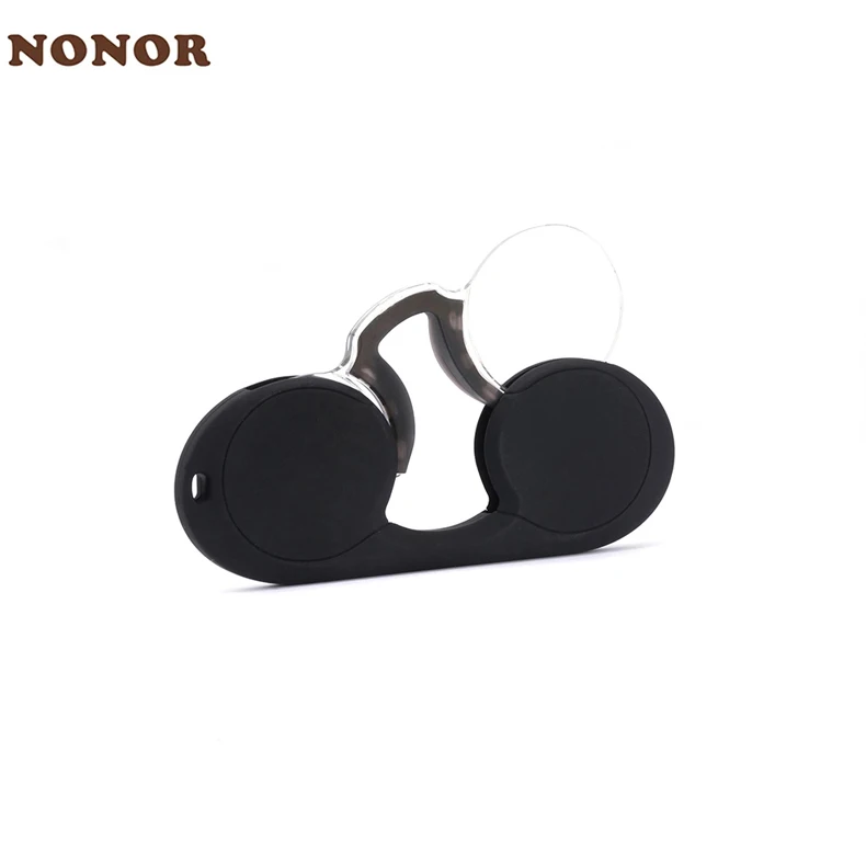 NONOR Silicone Nose Clip Pocket Reading Glasses for Men Women