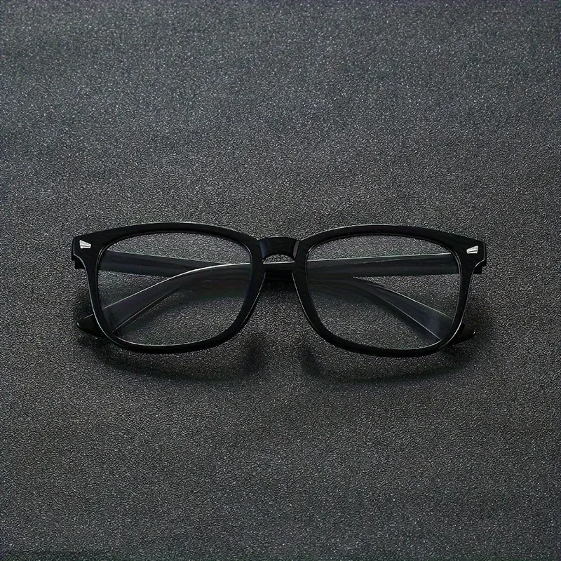 1/2pc Square Rivet Unisex Anti Blue Light Glasses for Daily Commute, Fashion Eyeglasses Riveted Frame Design|Lightweight Eyewear