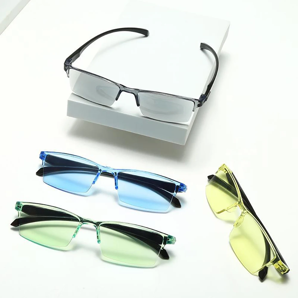 Smart Automatic Zoom Eyeglasses Anti-Blue Light Reading Glasses Men Women Optical Spectacle Computer Eyeglass
