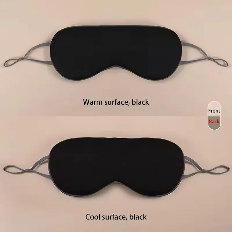 Sleeping Eye Mask Korean Style Ice Silk Warm And Cool Dual Use Adjustable Travel Light Blocking Breathable Eye Mask