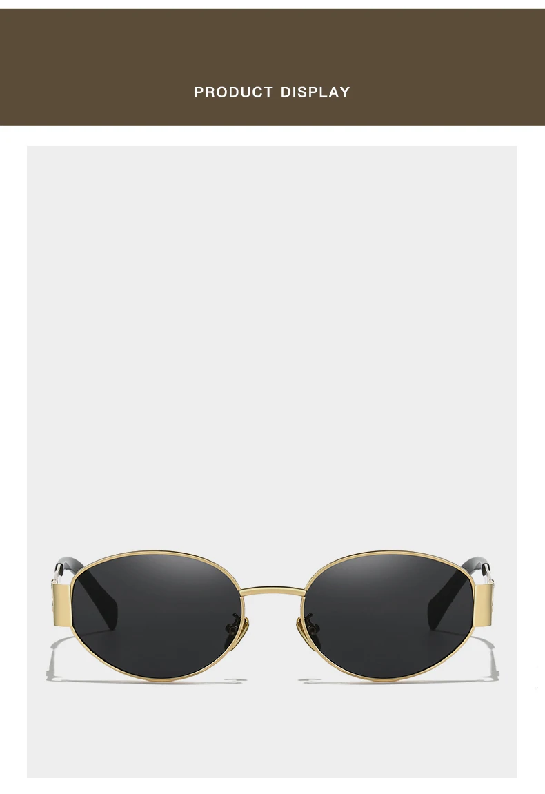 New Sunglasses For Women And Men Sun Glasses Alloy Oval Eyewear