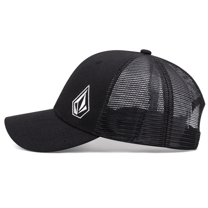 2025 Personalized Minimalist New Mesh Hat Diamond Embroidered Street Hip Hop Hat Skateboarding Hat Outdoor Sunshade Baseball Hat