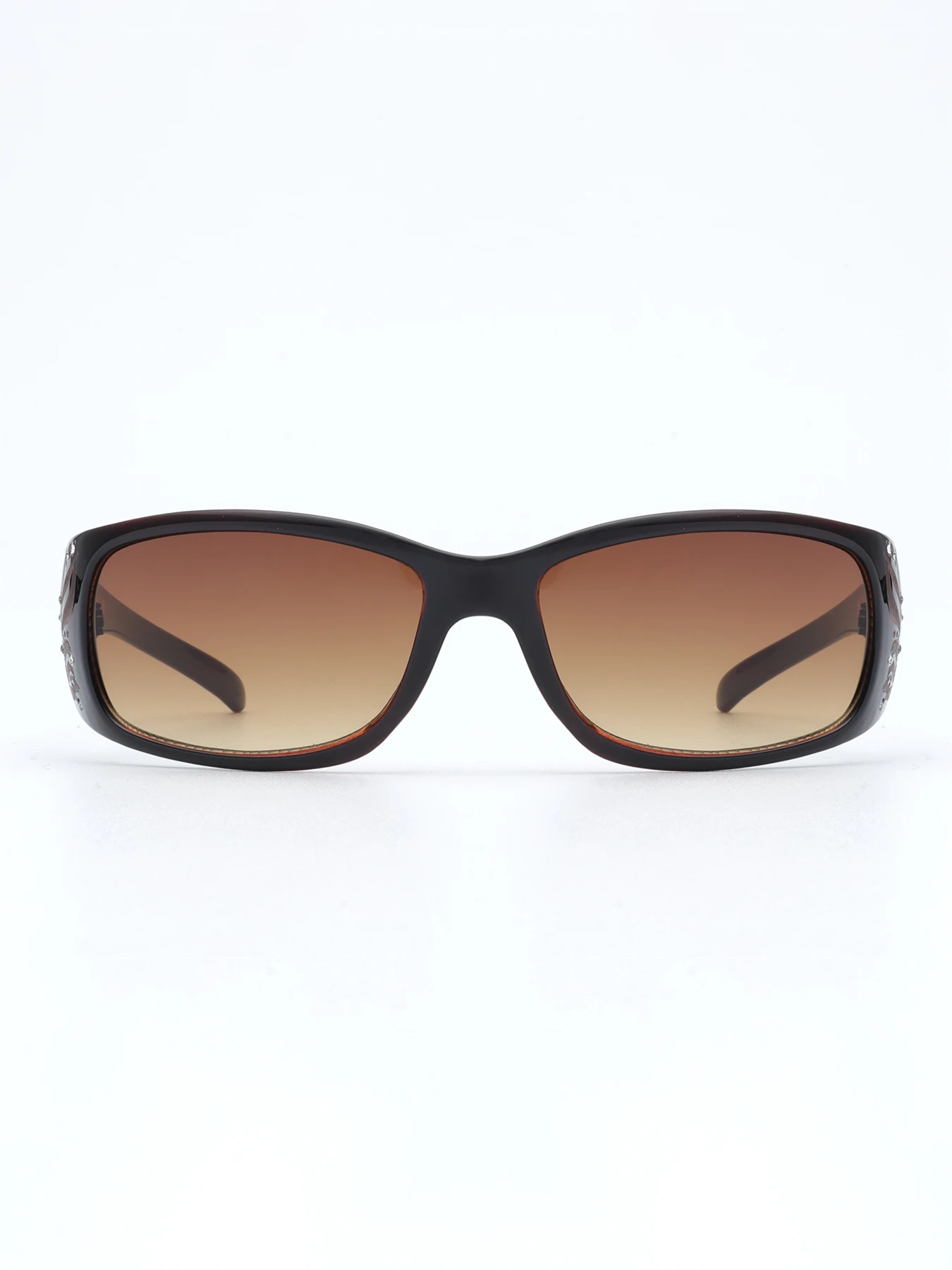 Fashion New Y2K Ladies Pattern Relief Square Small Frame Sunglasses Retro Style Elegant Summer Vacation Beach Glasses