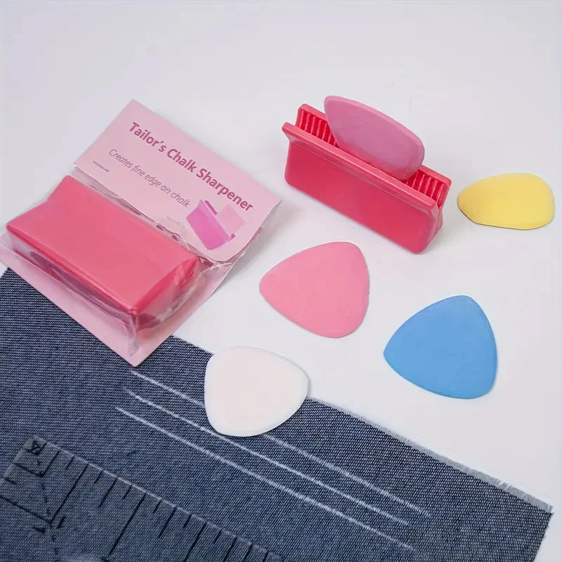 Tailors Chalk Sharpener, Powder Clip, DIY Sewing Accessories, Fabric Chalk Markers Easy Carrying Sturdy Home Sewing Accessories