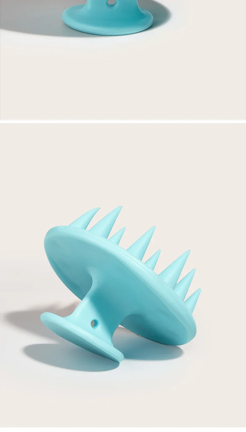 1pc Portable Silicone Head Massage Brush, Deep Cleansing Scalp and Hair Care Brush, Massage Shampoo Brush, Shower Brush