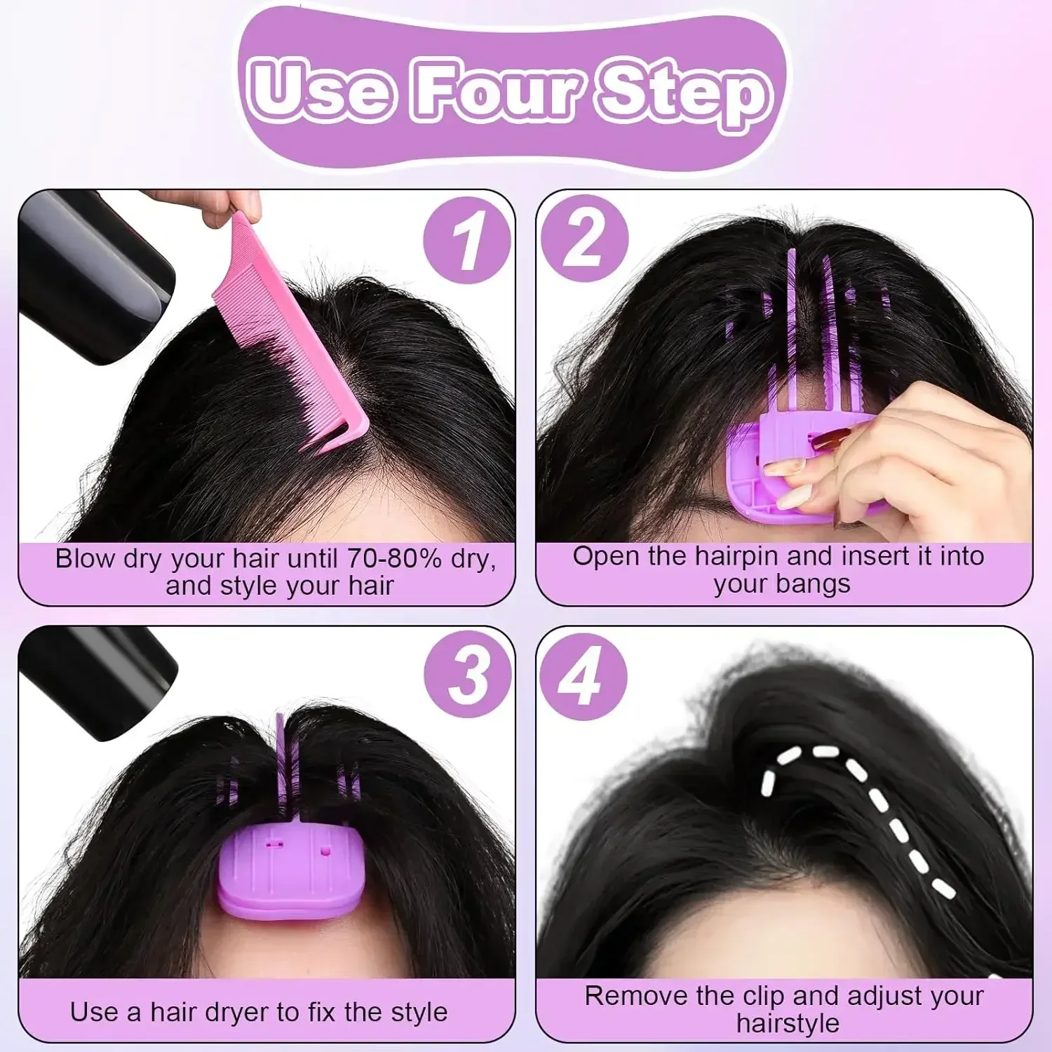 Fluffy Hairpin Curling Bangs Clips Hair Roots Volumizing Hair Clips Women Curling Fixed Shape Clips Fashion Volume Hair Roller